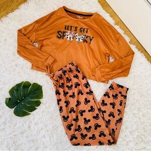DISNEY | Mickey Mouse Halloween Pajamas Size Small Top Medium Bottoms